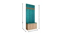 Cuier Hol Klaus II, Kraft/Turquoise 3