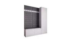 Cuier Hol Klaus V, Alb/Gri Inchis