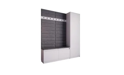 Cuier Hol Klaus V, Alb/Gri Inchis