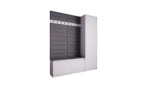 Cuier Hol Klaus V, Alb/Gri Inchis