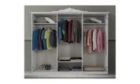 Dormitor Clasic Luisa Beige cu Dulap 6 Uși 2