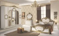 Dormitor Barocco Bianco Gold 6A 160