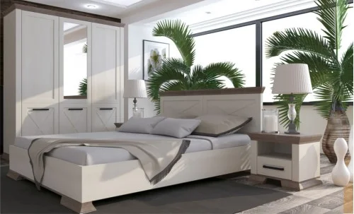 Dormitor Clasic Marsel cu Dulap 3 Uși