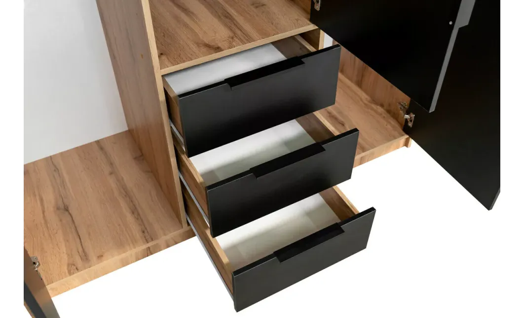 Dulap Bali Lux 3 Usi cu Riflaj și Suprapozabil 2