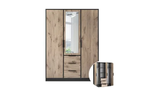 Dulap Lati D3 cu Oglinda si Sertare 149 cm