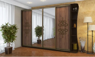 Dulap MDF + Oglinda L2.8M  L 2800 x H 2200 x A 450