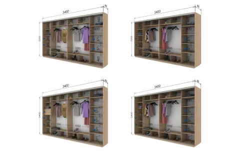 Dulap Print & Oglinzi / L340 x H220 x A45