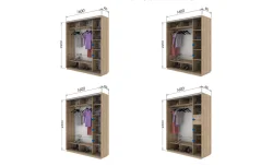 Dulap Print 2 Usi 399, L160 x H220 x A60