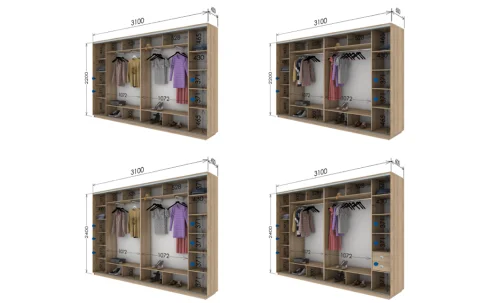 Dulap Print 4 Usi 292, L310 x H220 x A60