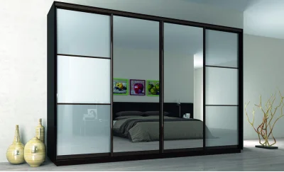 Dulap Print 4 Usi 2 Oglinzi / L330 x H220 x A45