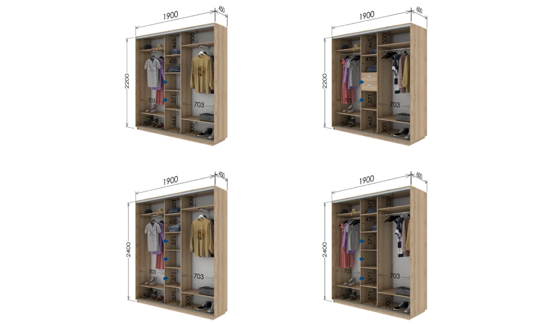 Dulap Print 3 Usi 2467, L190 x H220 x A60 1