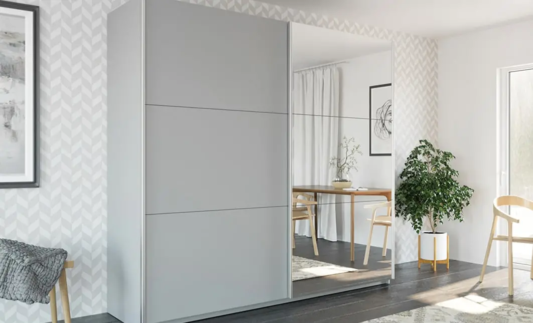 Dulap Vigo Platinum 150 Uși Glisante cu Oglindă 2