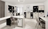 Dulap Prime REG2D cu 2 Uși, Cashmir / Negru 2