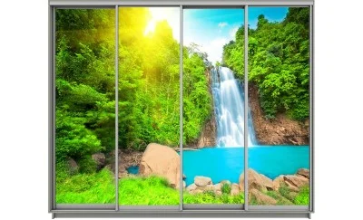 Dulap Print 4 Usi 2615, L280 x H240 x A60