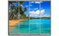 Dulap Print 4 Usi 61, L280 x H240 x A60