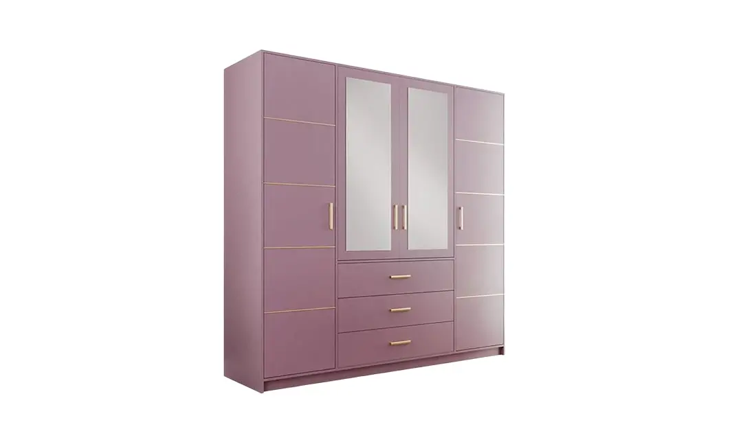 Dulap Bali 2 D4 Lila cu Oglindă și 4 Uși 2