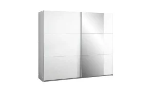 Dulap Bastia 250 Alb Uși Glisante cu Oglindă