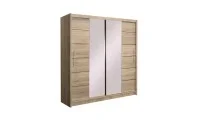 Dulap Lizbona 2 Sonoma 203 Uși Glisante cu Oglindă