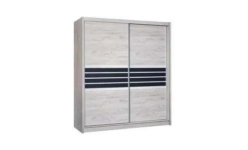 Dulap Turyn Craft / Grafit DAB 203 cu Uși Glisante