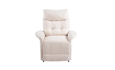 Fotoliu Rotativ cu Recliner Electric și Port Încărcare USB-C KJL6410 Bej