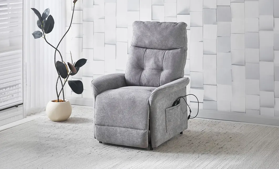 Fotoliu Rotativ cu Recliner Electric și Port Încărcare USB-C KJL6410 Gri