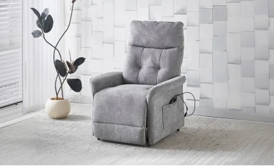 Fotoliu Rotativ cu Recliner Electric și Port Încărcare USB-C KJL6410 Gri