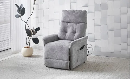Fotoliu Rotativ cu Recliner Electric și Port Încărcare USB-C KJL6410 Gri