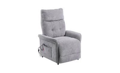 Fotoliu Rotativ cu Recliner Electric și Port Încărcare USB-C KJL6410 Gri