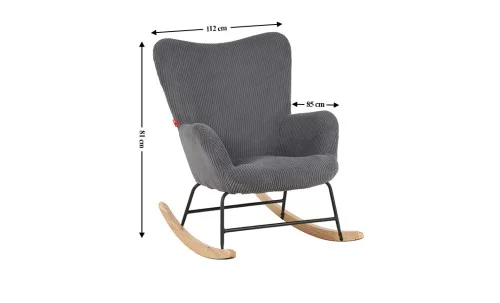 Fotoliu Balansoar LCM0108AR Gri