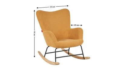 Fotoliu Balansoar LCM0108AR Mustar