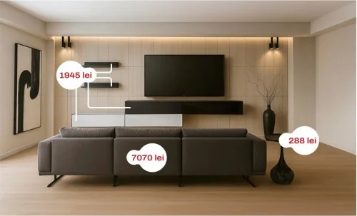 Amenajare Living "Stil Minimalist"