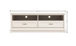 Comoda TV Sonata Cashmir RTV2S cu 2 Sertare