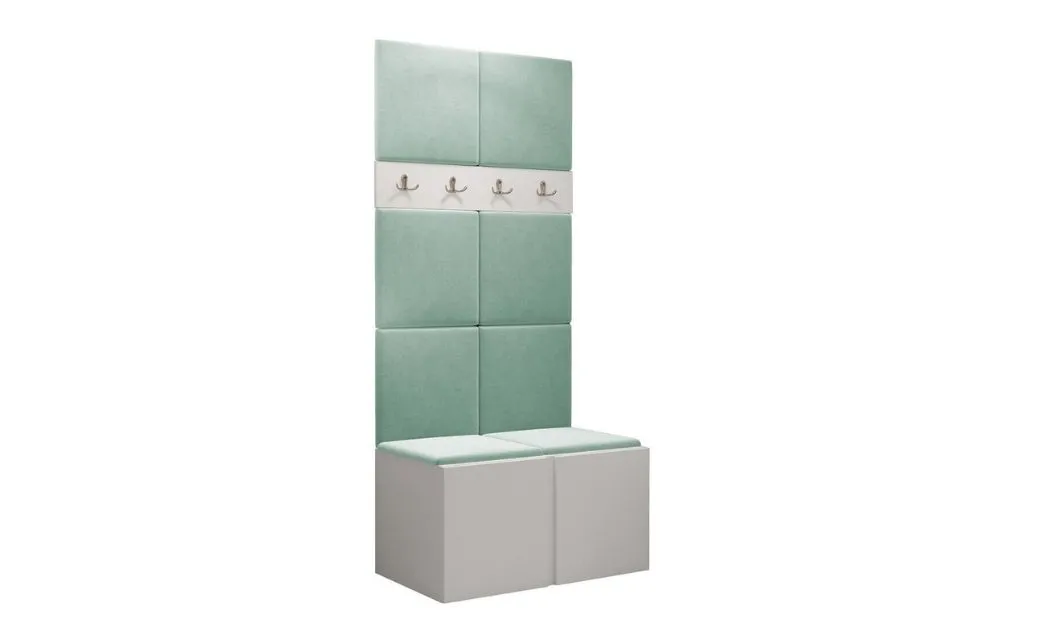 Cuier Hol Luca 10, Alb/Verde menta - Manila 11 1