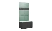 Cuier Hol Luca 10, Grafit/Verde menta - Manila 11 1