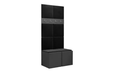 Cuier Hol Luca 10, Grafit/Negru - Manila 18