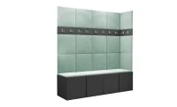Cuier Hol Luca 12, Grafit/Verde menta - Manila 11 1