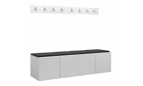 Cuier Hol Luca 14, Alb/Negru - Manila 18