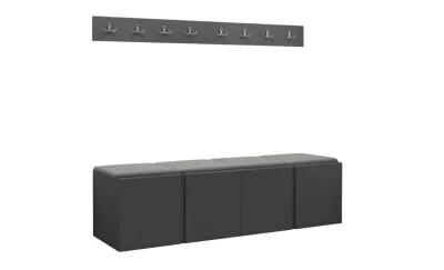 Cuier Hol Luca 14, Grafit/Gri - Manila 16