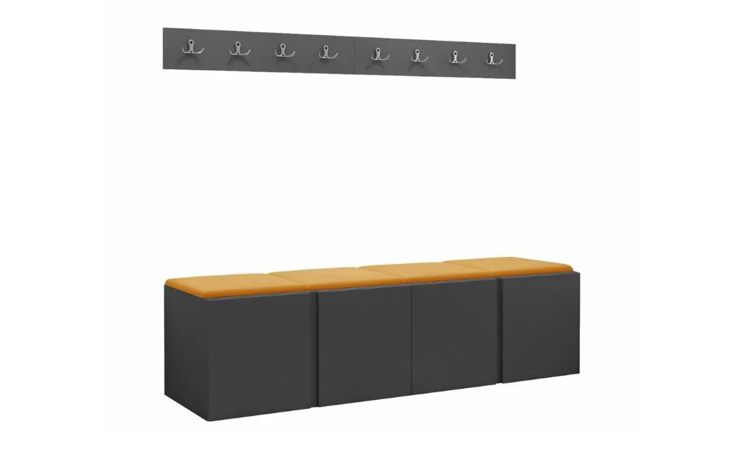 Cuier Hol Luca 14, Grafit/Galben - Manila 32 1