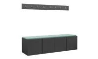 Cuier Hol Luca 14, Grafit/Verde menta - Manila 11 1