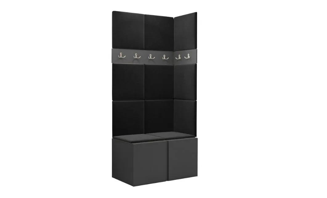 Cuier Hol Luca 9, Grafit/Negru - Manila 18 1