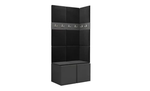 Cuier Hol Luca 9, Grafit/Negru - Manila 18