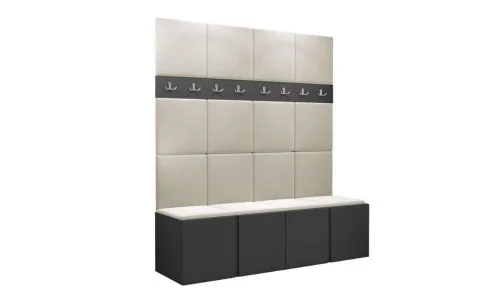 Cuier Hol Luca 13, Grafit/Crem - Manila 02