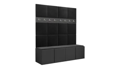 Cuier Hol Luca 13, Grafit/Negru - Manila 18