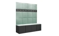 Cuier Hol Luca 13, Grafit/Verde menta - Manila 11 1