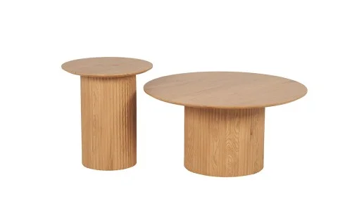 Set 2 Măsuțe de Cafea CT0101 LM/SM Natural