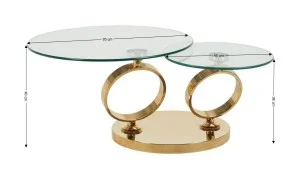 Măsuță Cafea KJCT5342  Gold