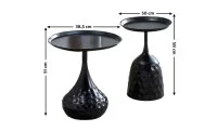 Set 2 Masute Cafea KJCT001 Negru