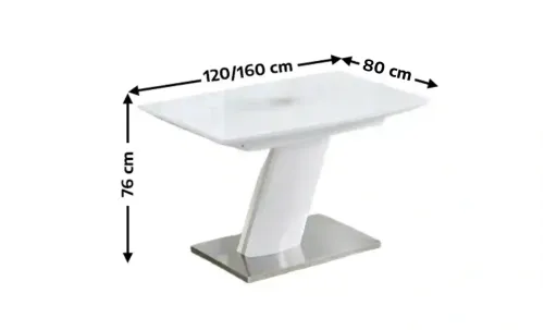 Masa Living Extensibila Alb KJT380 