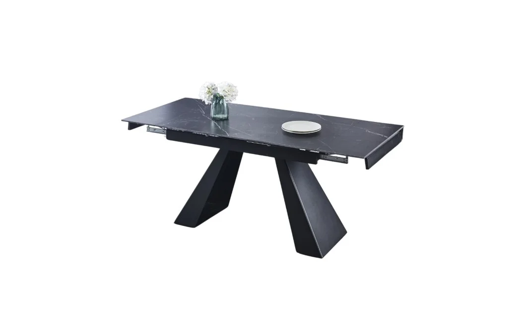 Set Masă Living Extensibilă KJT416 cu 6 scaune F692 Bej 1